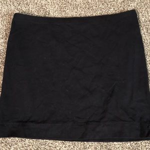 Black mini skirt